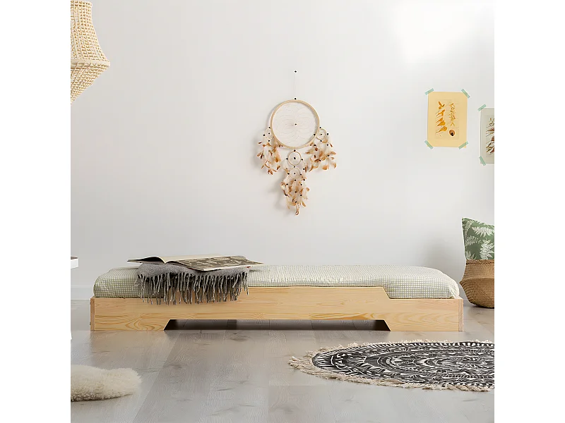 Bed 90x190 inclusief lattenbodem Cyrielle Bois