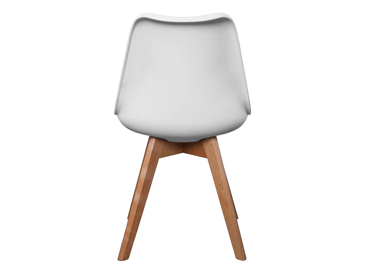 Lot de 4 Chaises Scandinave "Coquil" 81cm Blanc