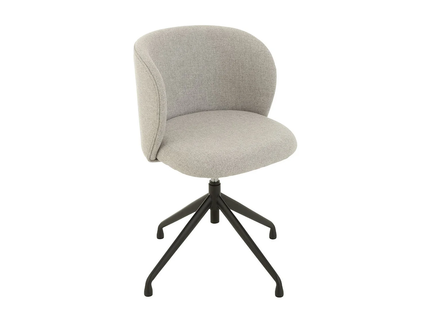 Chaise Pivotante en Lin "Gena" 56cm Gris