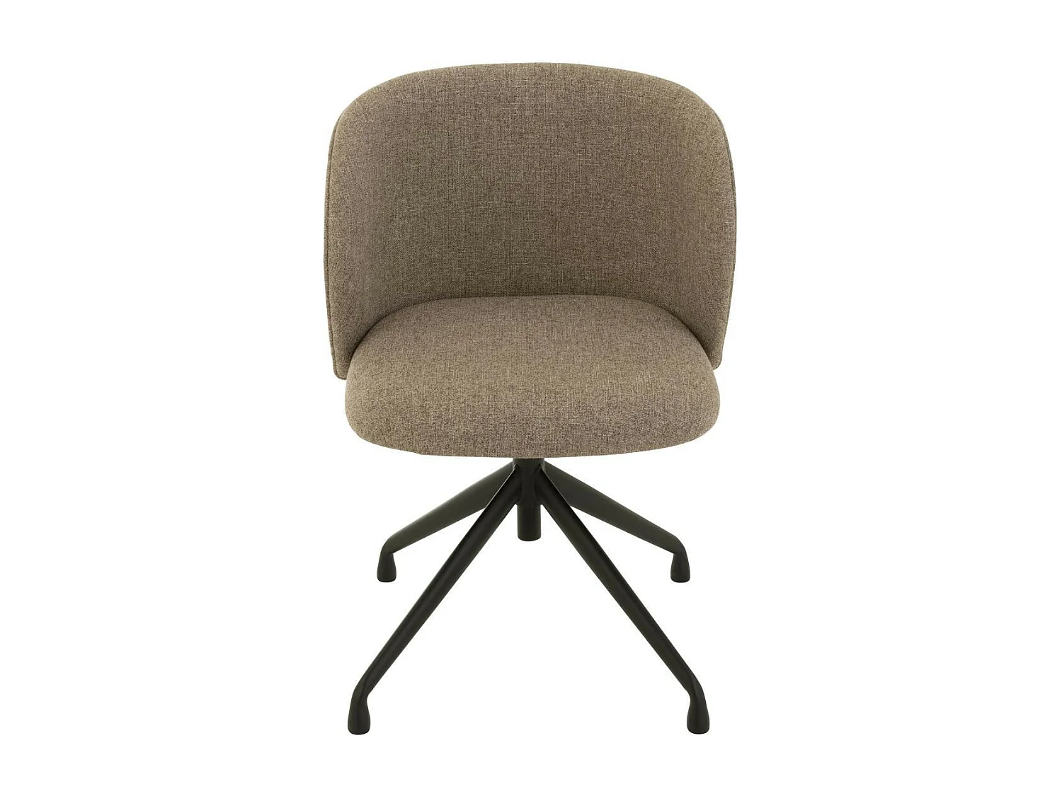 Chaise Pivotante en Lin "Gena" 56cm Marron