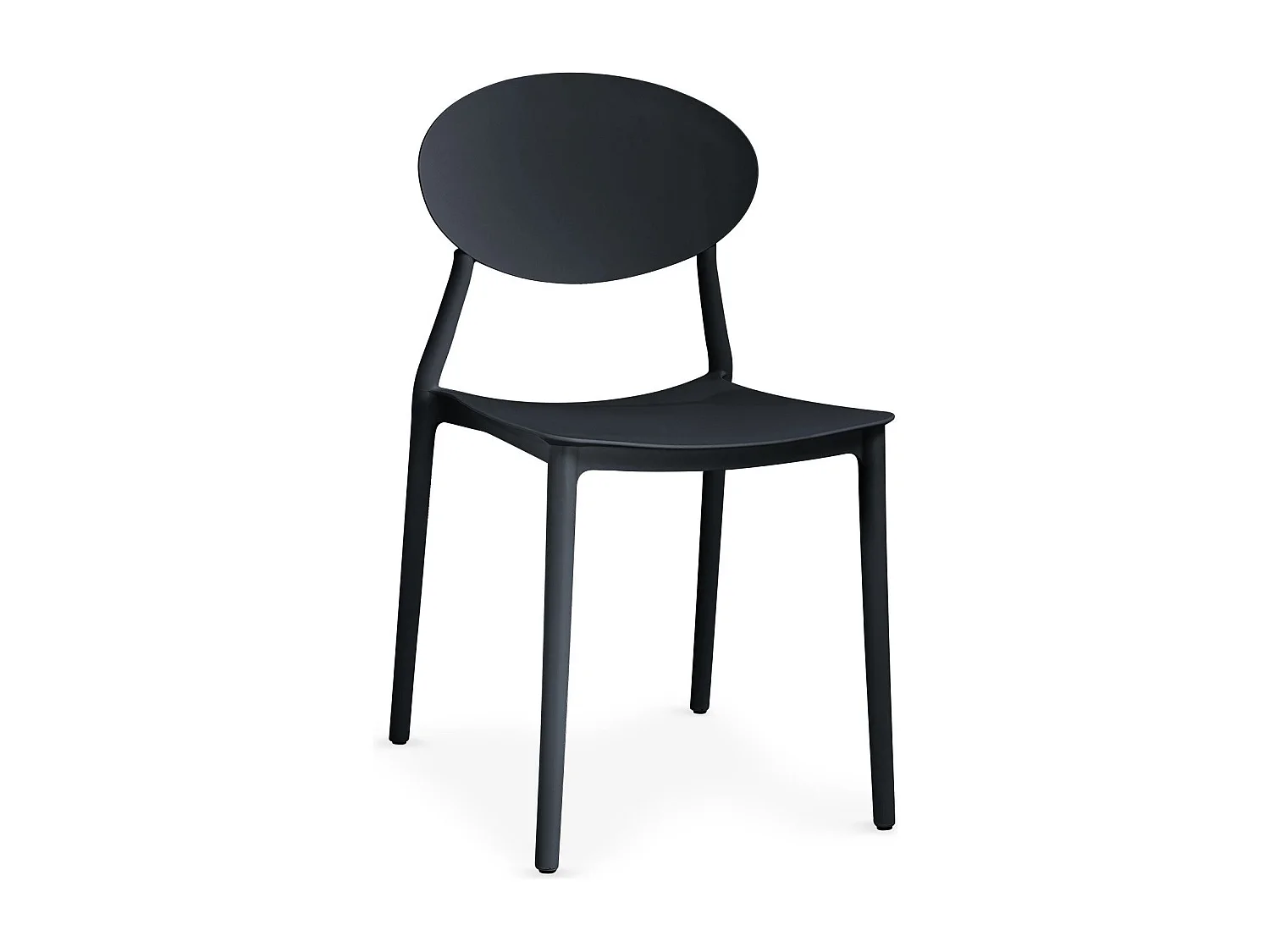 Lot de 4 Chaises Design "Tojal" 81cm Noir