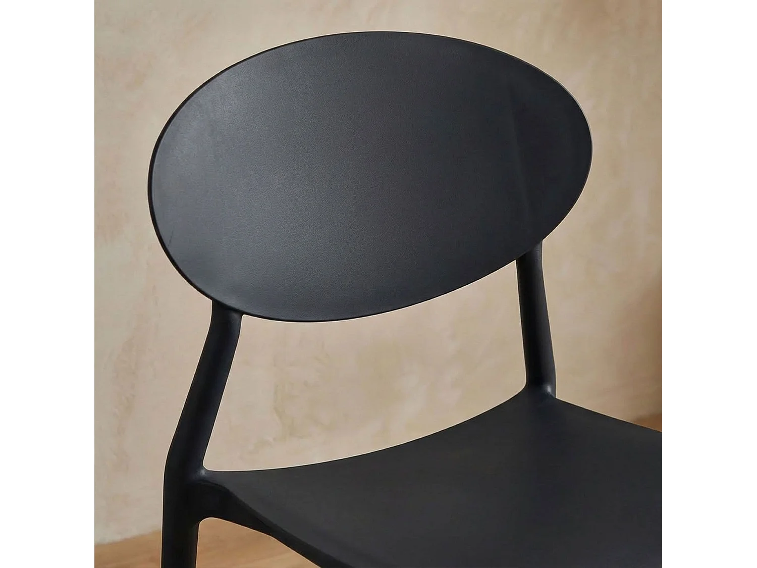 Lot de 4 Chaises Design "Tojal" 81cm Noir