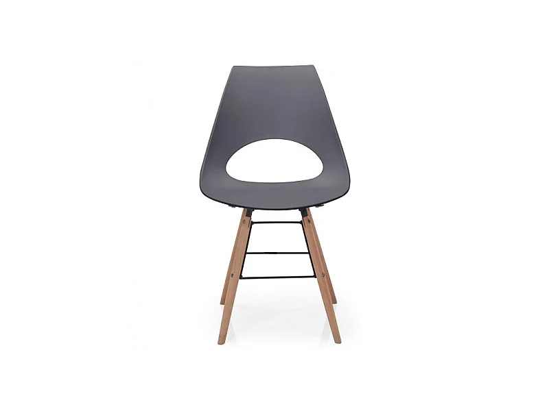 Lot de 4 chaises scandinaves Dani Gris foncé