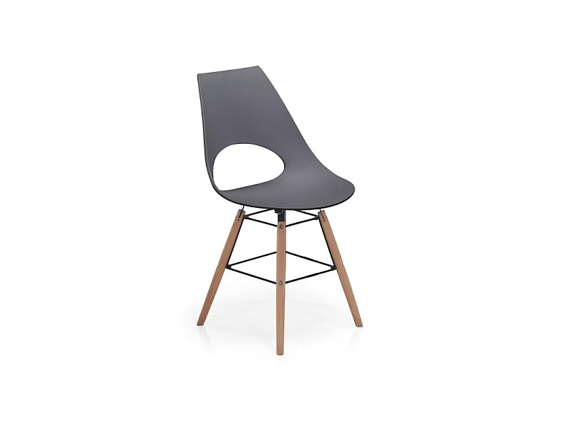 Lot de 4 Chaises Scandinave "Tiago" 83cm Gris Foncé