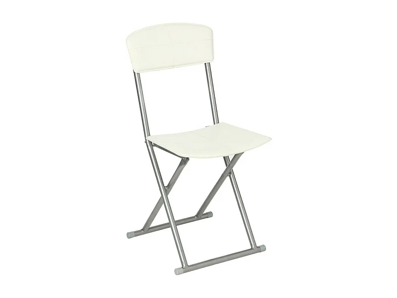 Lot de 4 Chaises Pliantes "Assise" 83cm Blanc
