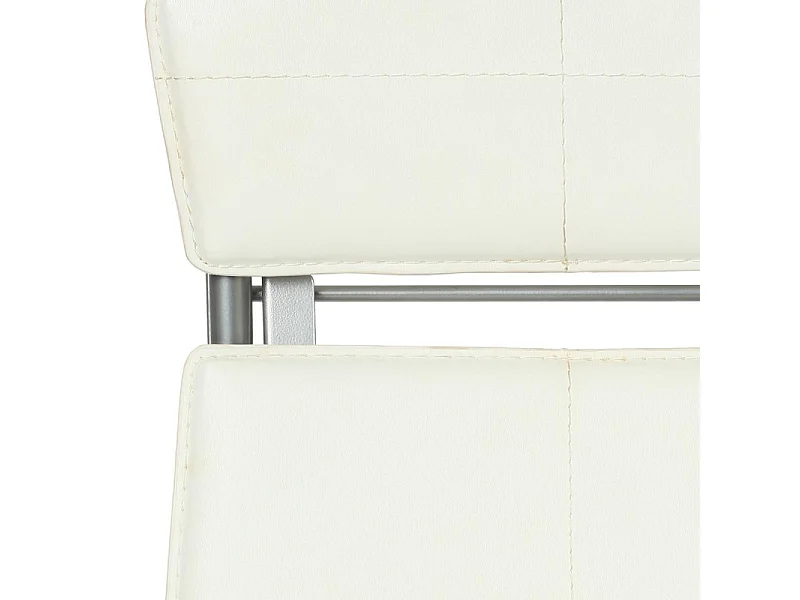 Lot de 4 Chaises Pliantes "Assise" 83cm Blanc