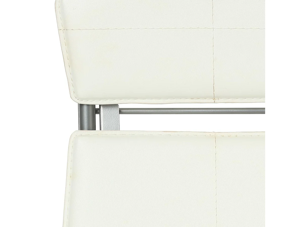 Lot de 4 Chaises Pliantes "Assise" 83cm Blanc