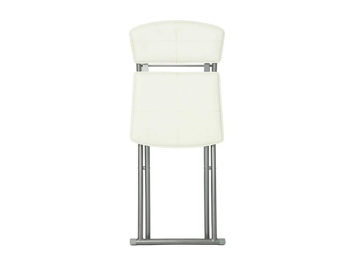 Lot de 4 Chaises Pliantes "Assise" 83cm Blanc