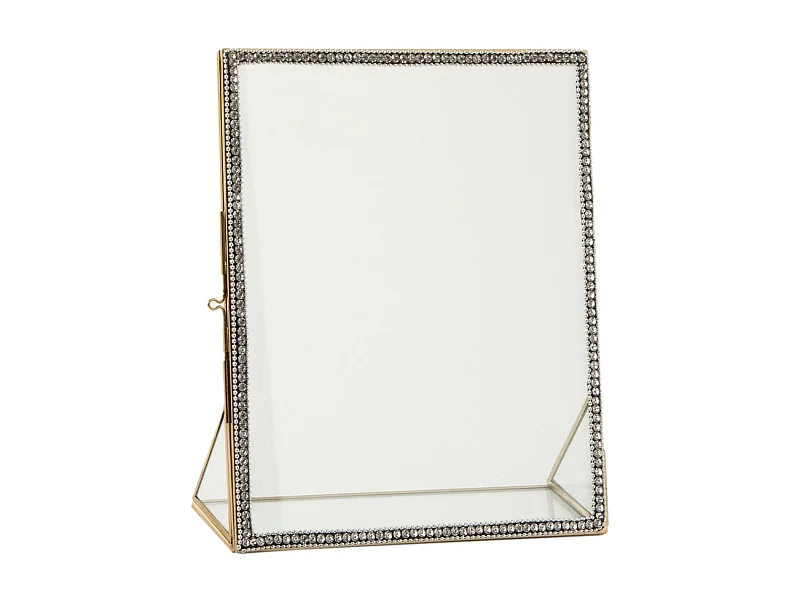 Cadre Photo Métal & Verre "Bijou" 20x25cm Or