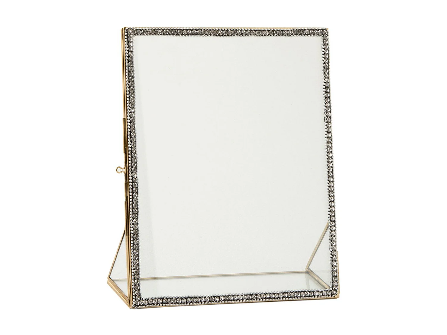 Cadre Photo Métal & Verre "Bijou" 20x25cm Or