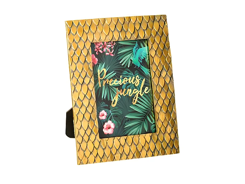 Cadre Photo "Precious Jungle" 20x16cm Or