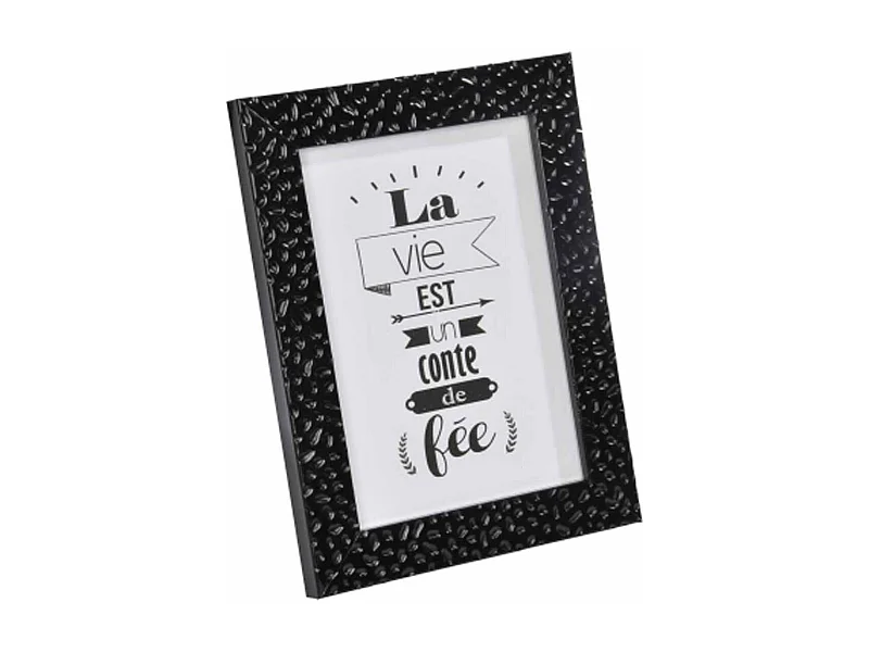 Cadre Photo Déco "Goutte d'Eau" 24x30cm Noir