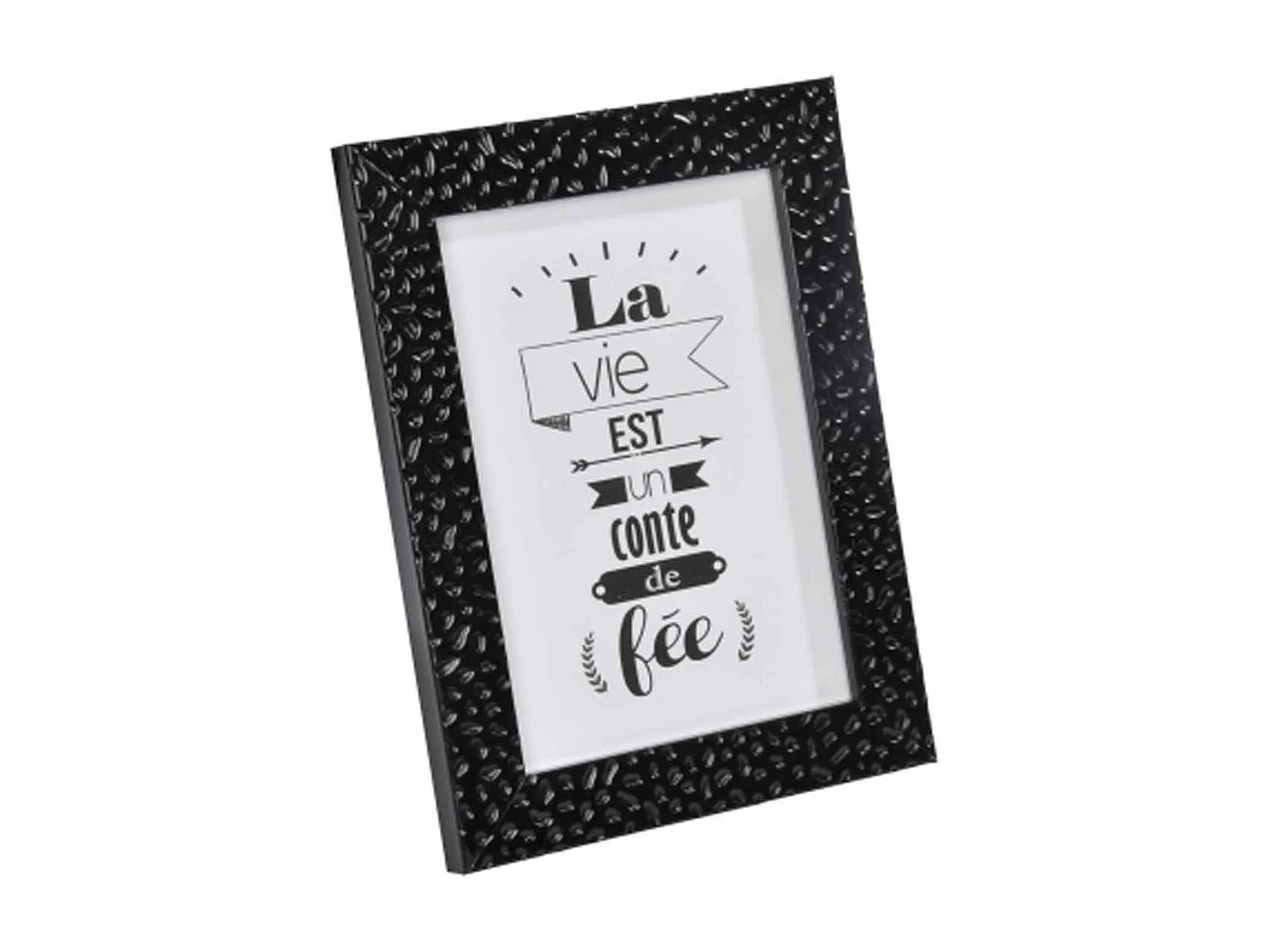 Cadre Photo Déco "Goutte d'Eau" 24x30cm Noir