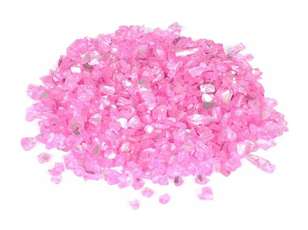 Pépites de Verre Déco "Effet Miroir" 250g Rose