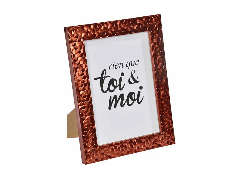 Cadre Photo Déco "Martelé" 18x24cm Cuivre