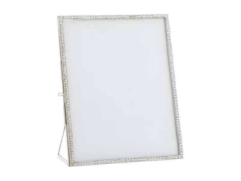 Cadre Photo Métal & Verre "Bijou" 20x25cm Argent