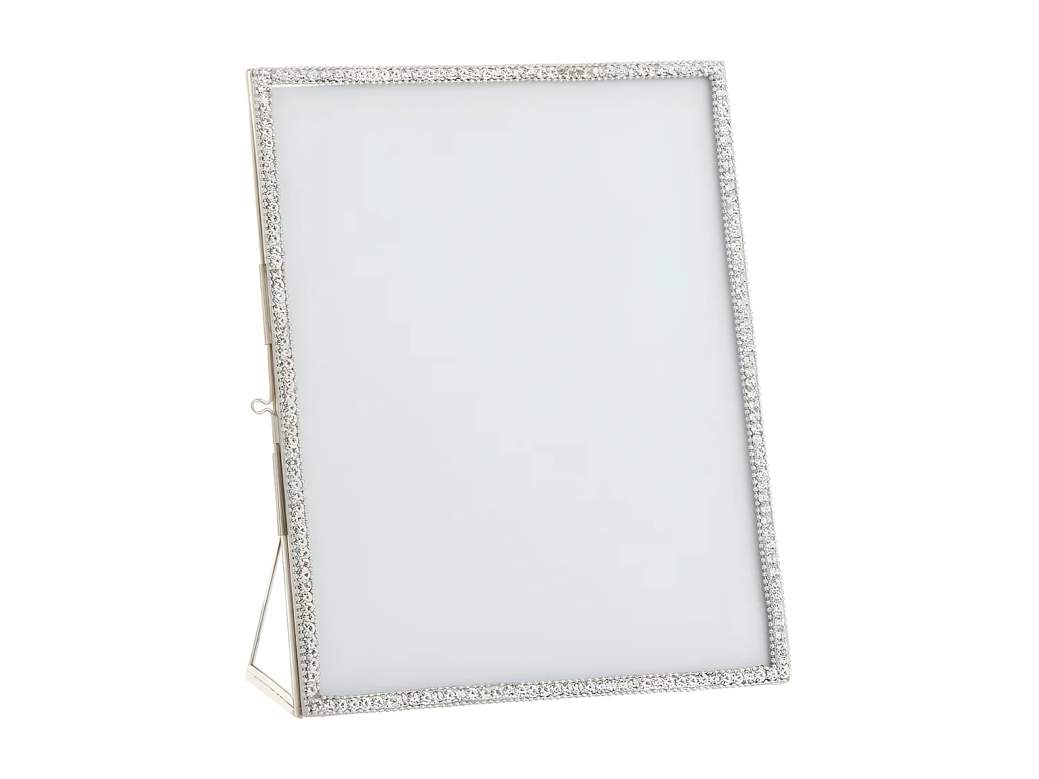 Cadre Photo Métal & Verre "Bijou" 20x25cm Argent