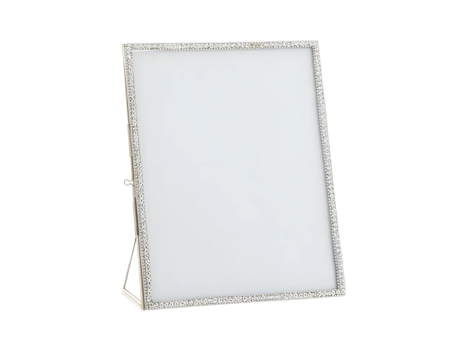 Cadre Photo Métal & Verre "Bijou" 20x25cm Argent