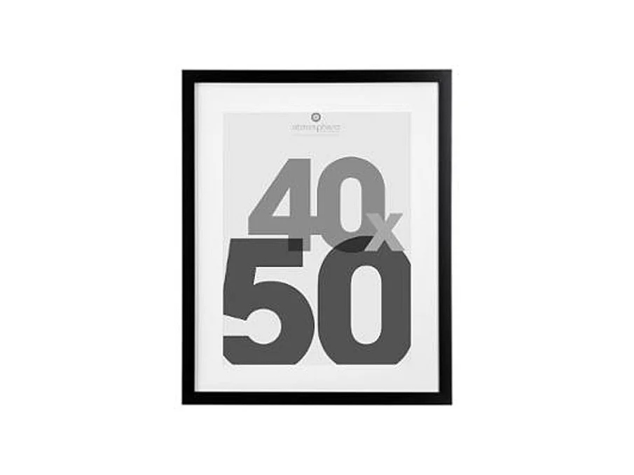 Cadre Photo Bois 40x50cm Noir