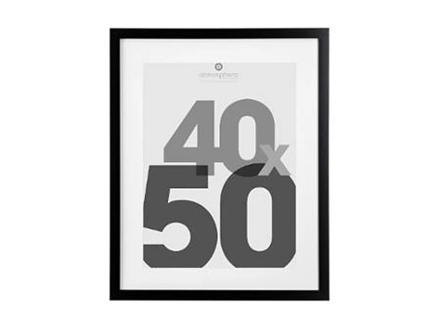 Cadre Photo Bois 40x50cm Noir