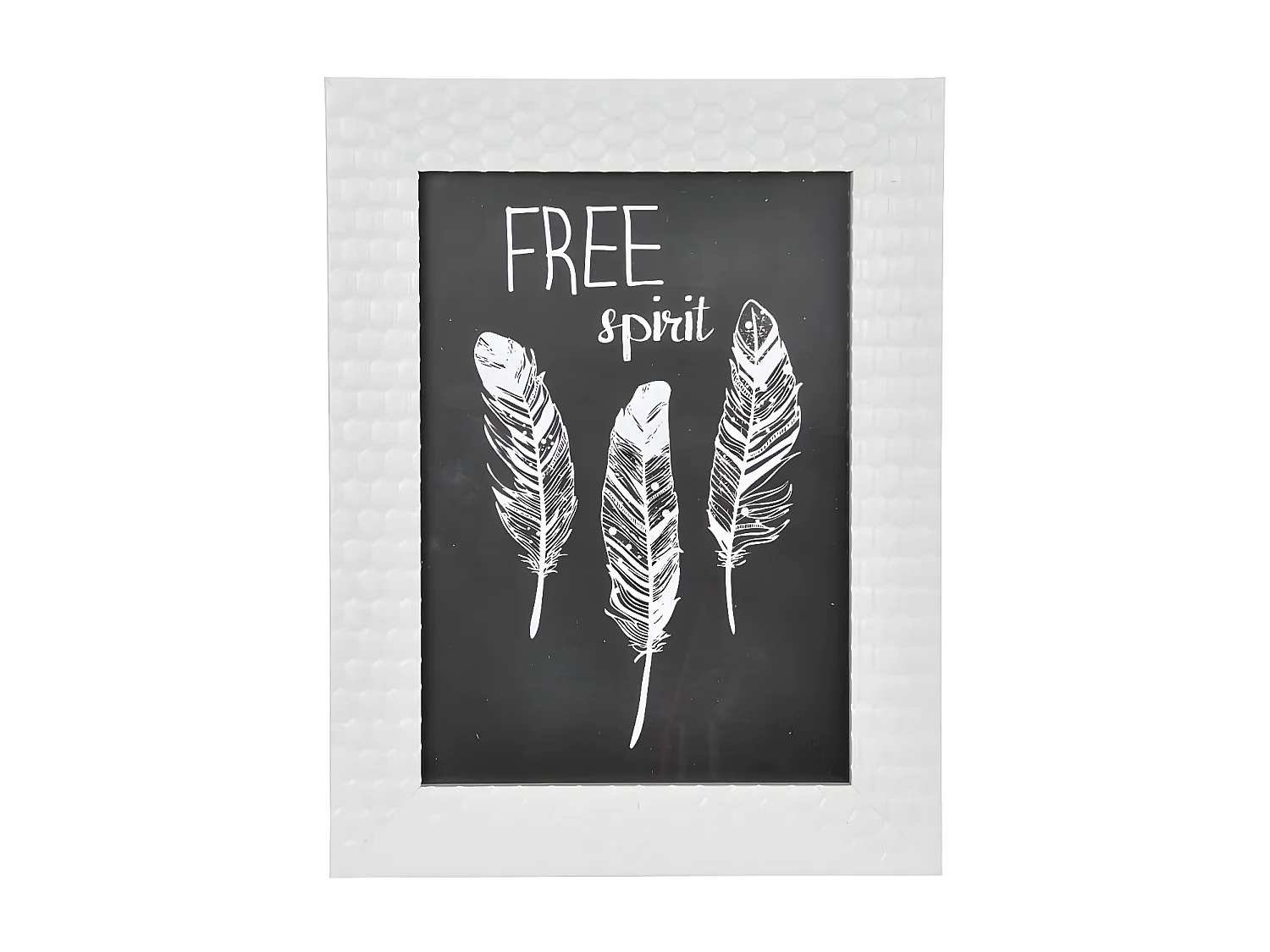 Cadre Photo Déco "Nid d'Abeilles" 18x24cm Blanc