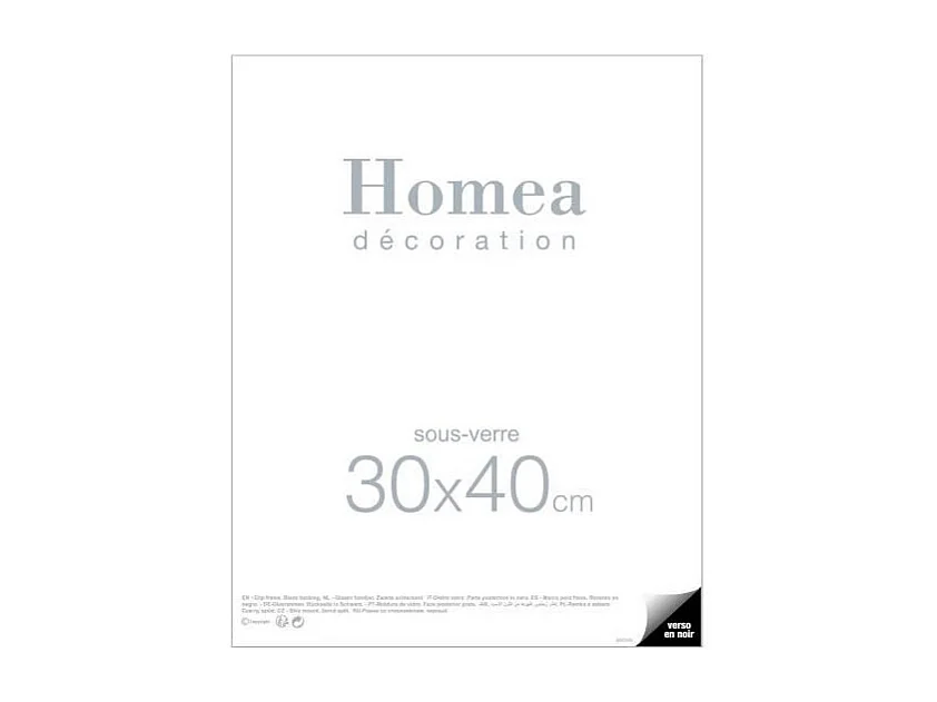 Cadre Sous Verre "Ilua" 30x40cm Transparent