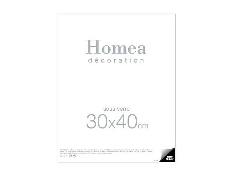 Cadre Sous Verre "Ilua" 30x40cm Transparent