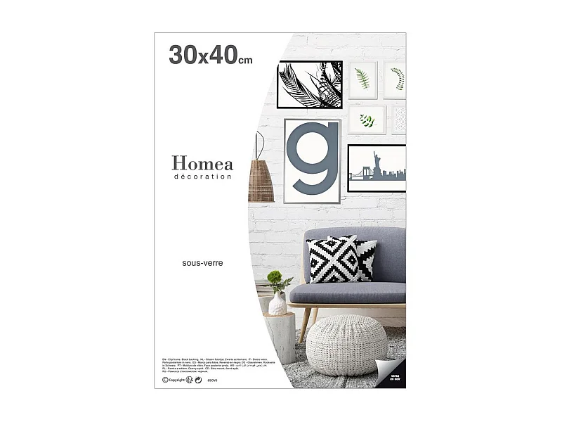 Cadre Sous Verre "Ilua" 30x40cm Transparent