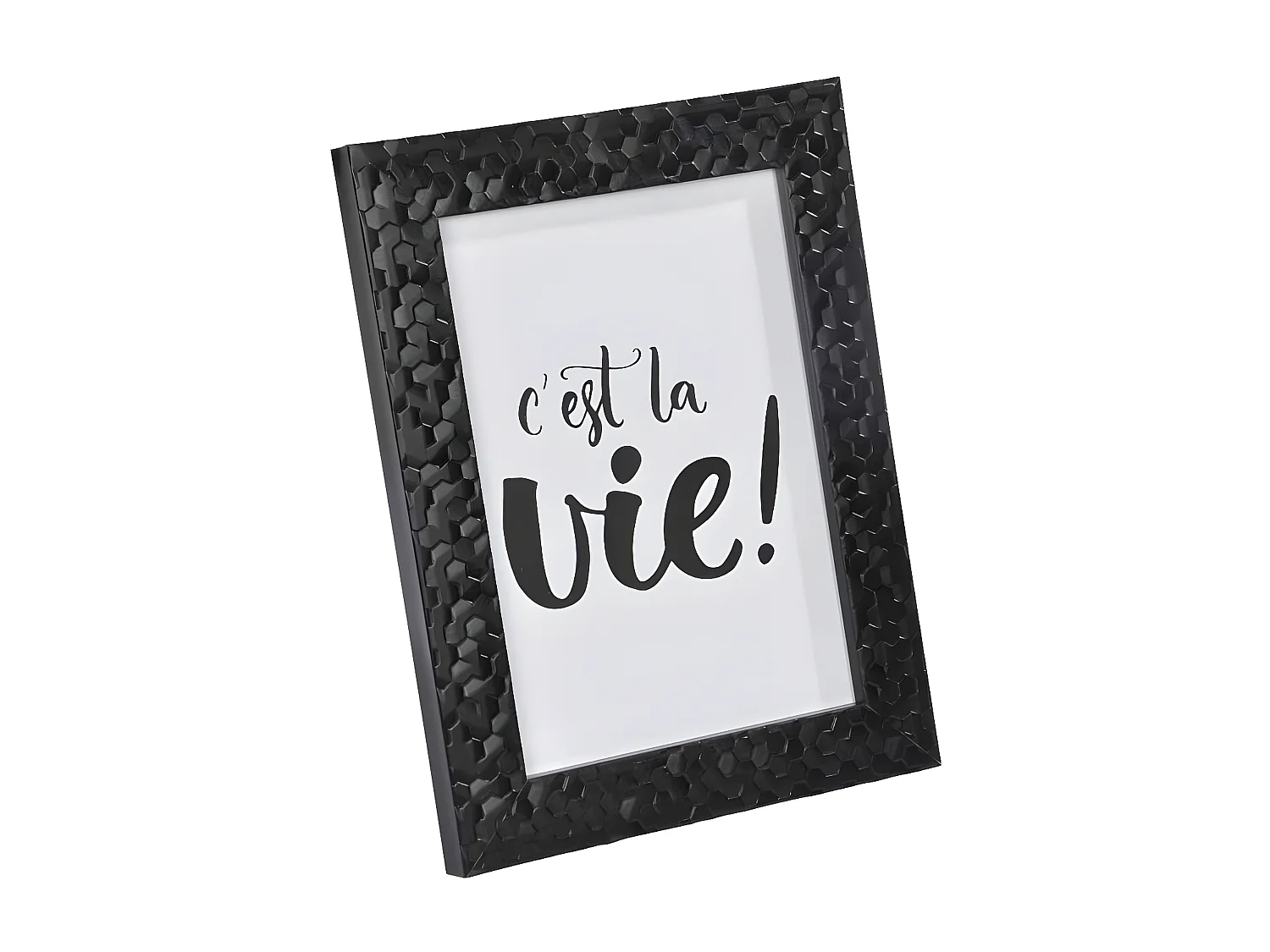 Cadre Photo Déco "Martelé" 24x30cm Noir