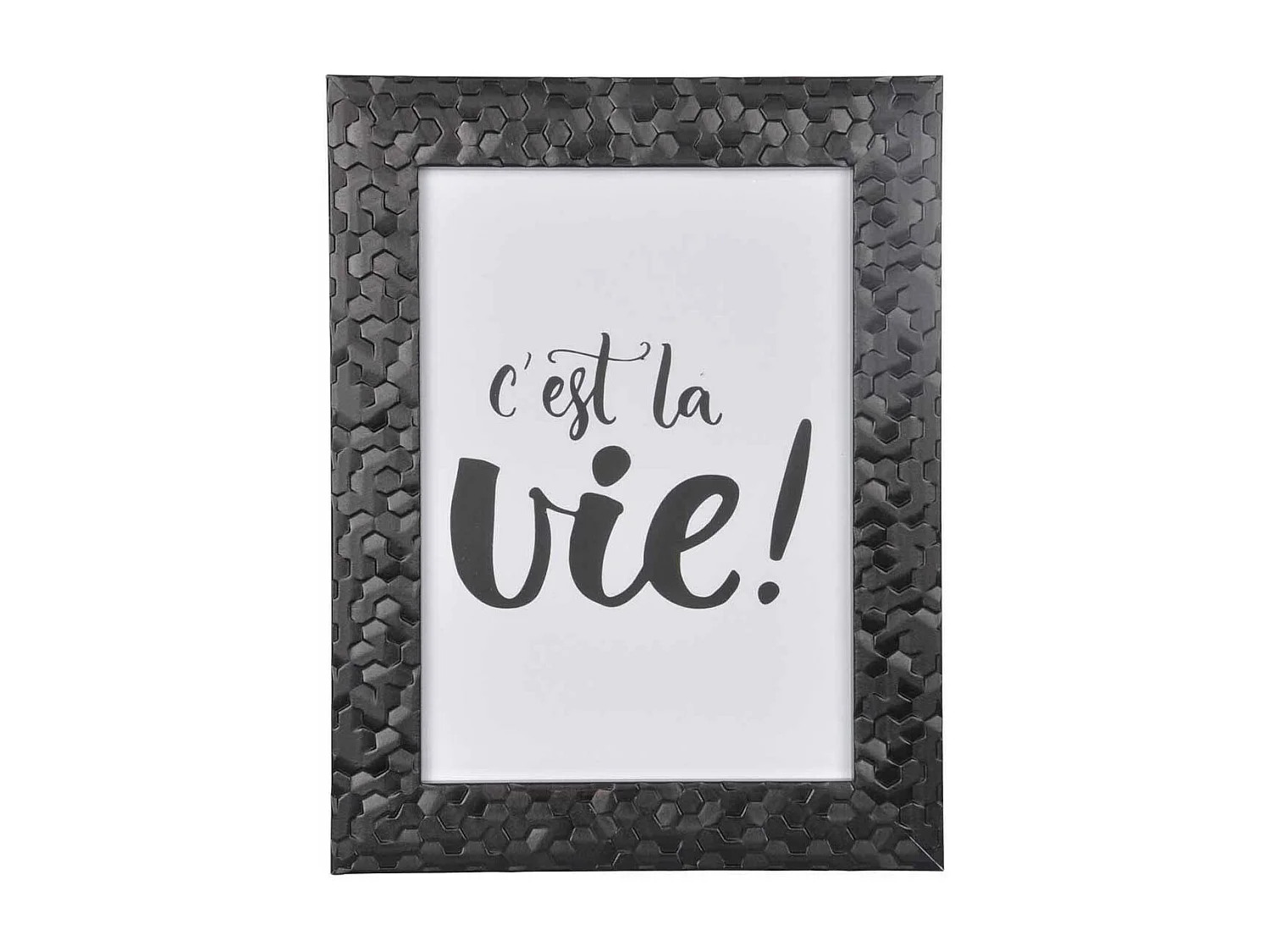 Cadre Photo Déco "Martelé" 24x30cm Noir