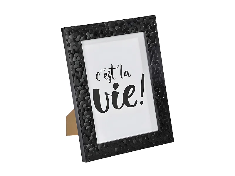 Cadre Photo Déco "Martelé" 18x24cm Noir