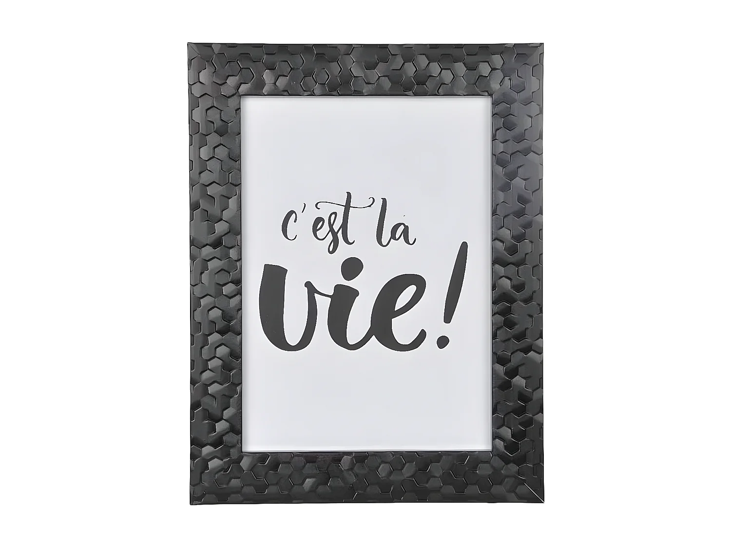 Cadre Photo Déco "Martelé" 18x24cm Noir