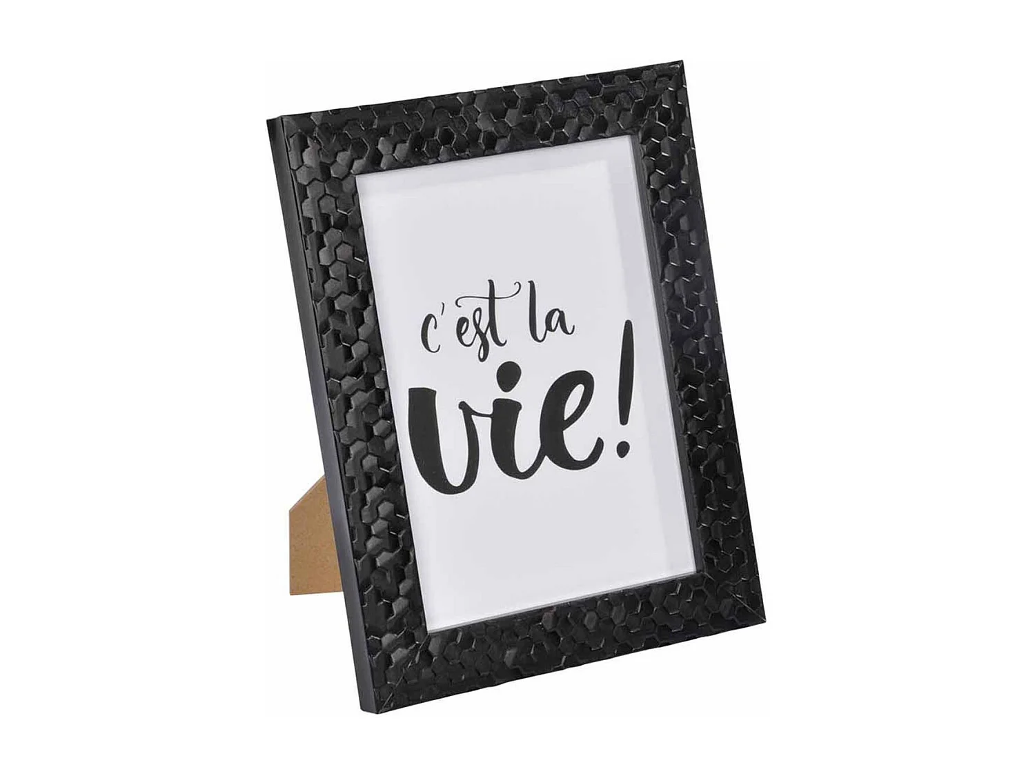 Cadre Photo Déco "Martelé" 18x24cm Noir