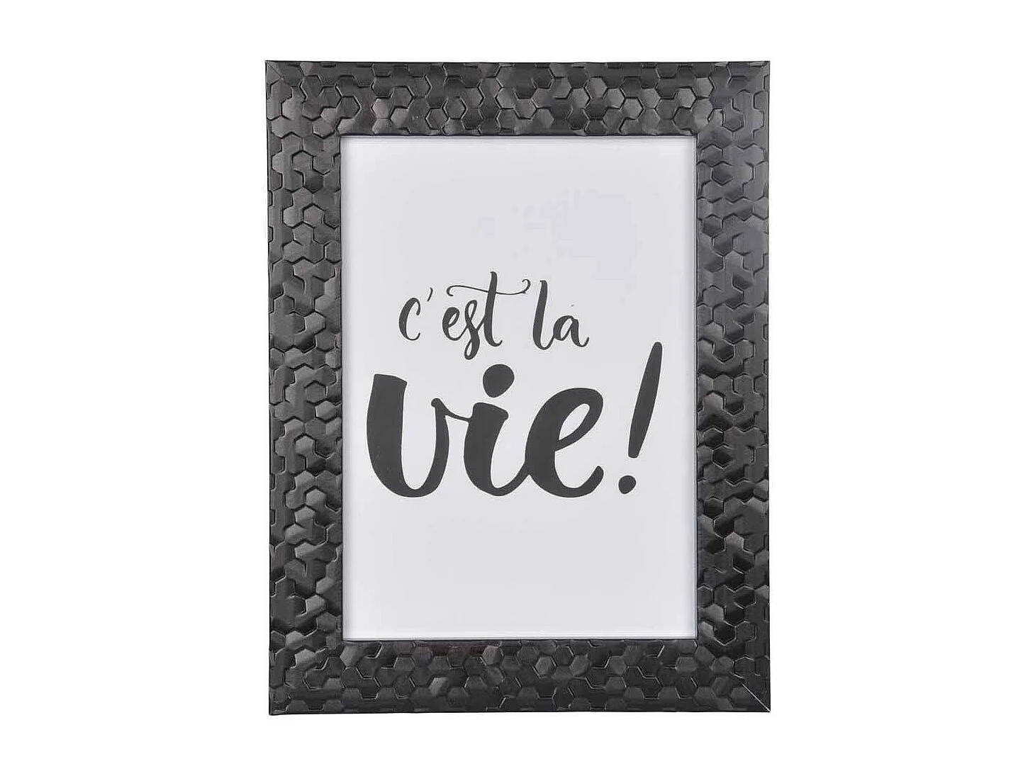 Cadre Photo Déco "Martelé" 18x24cm Noir