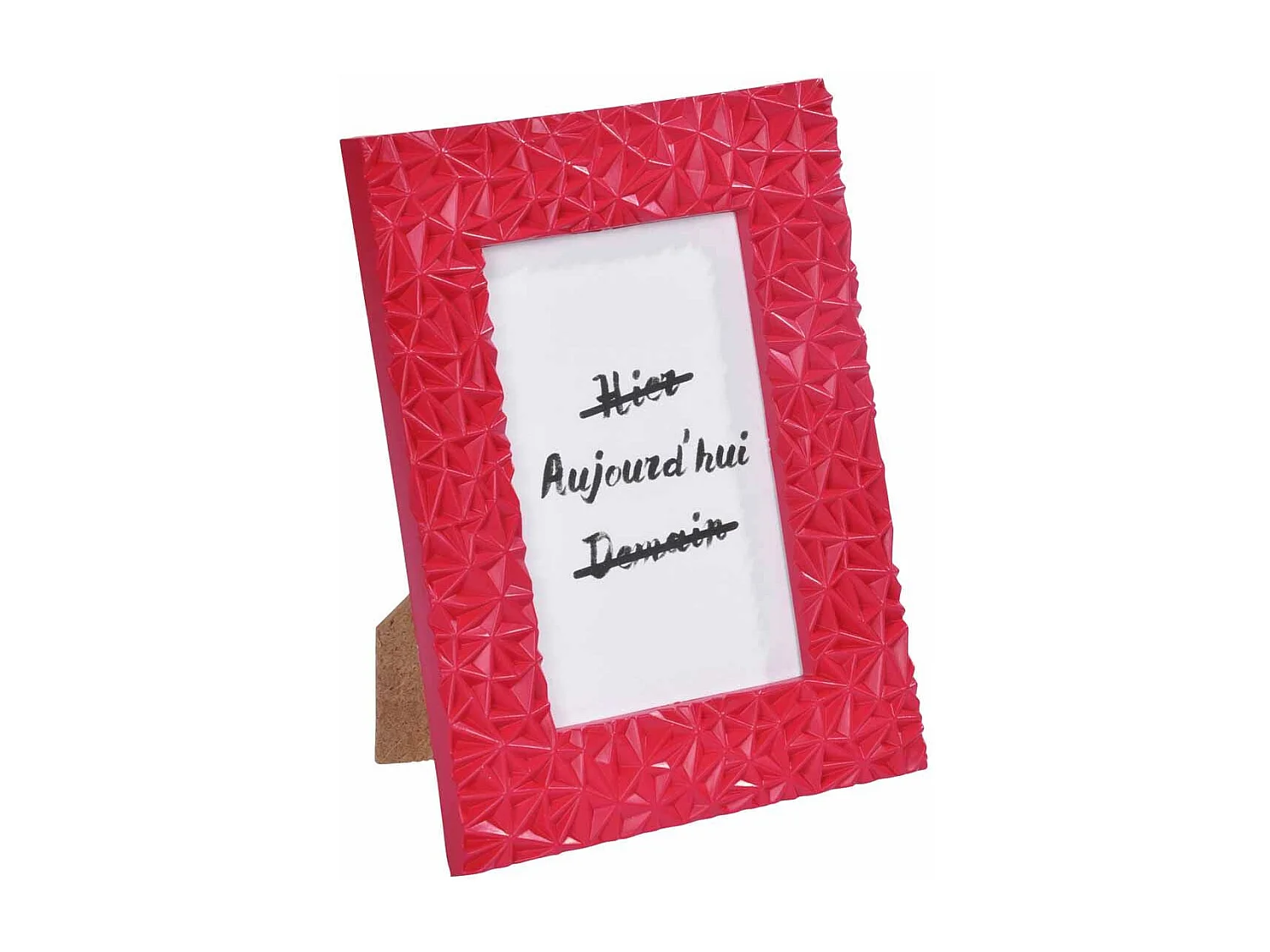 Cadre Photo Déco "Géométrique Frame" 20x25cm Rouge