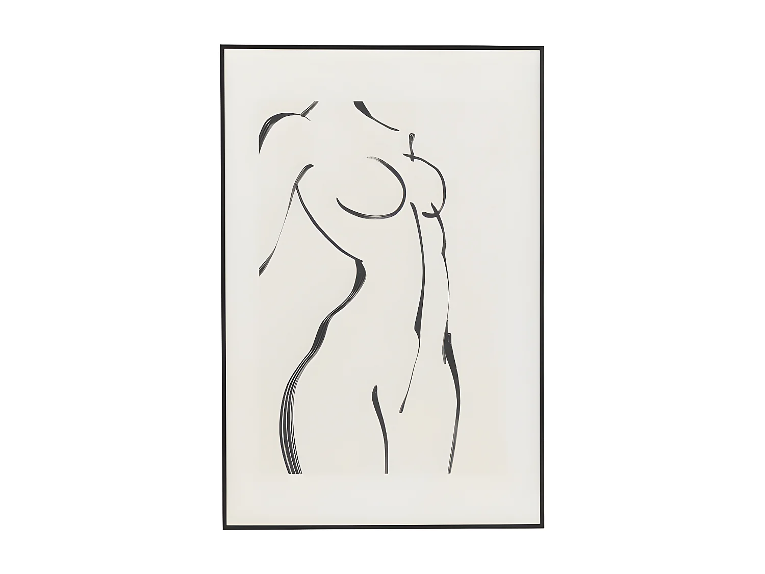 Cadre Photo "Femme qui Dessine" 60x90cm Blanc