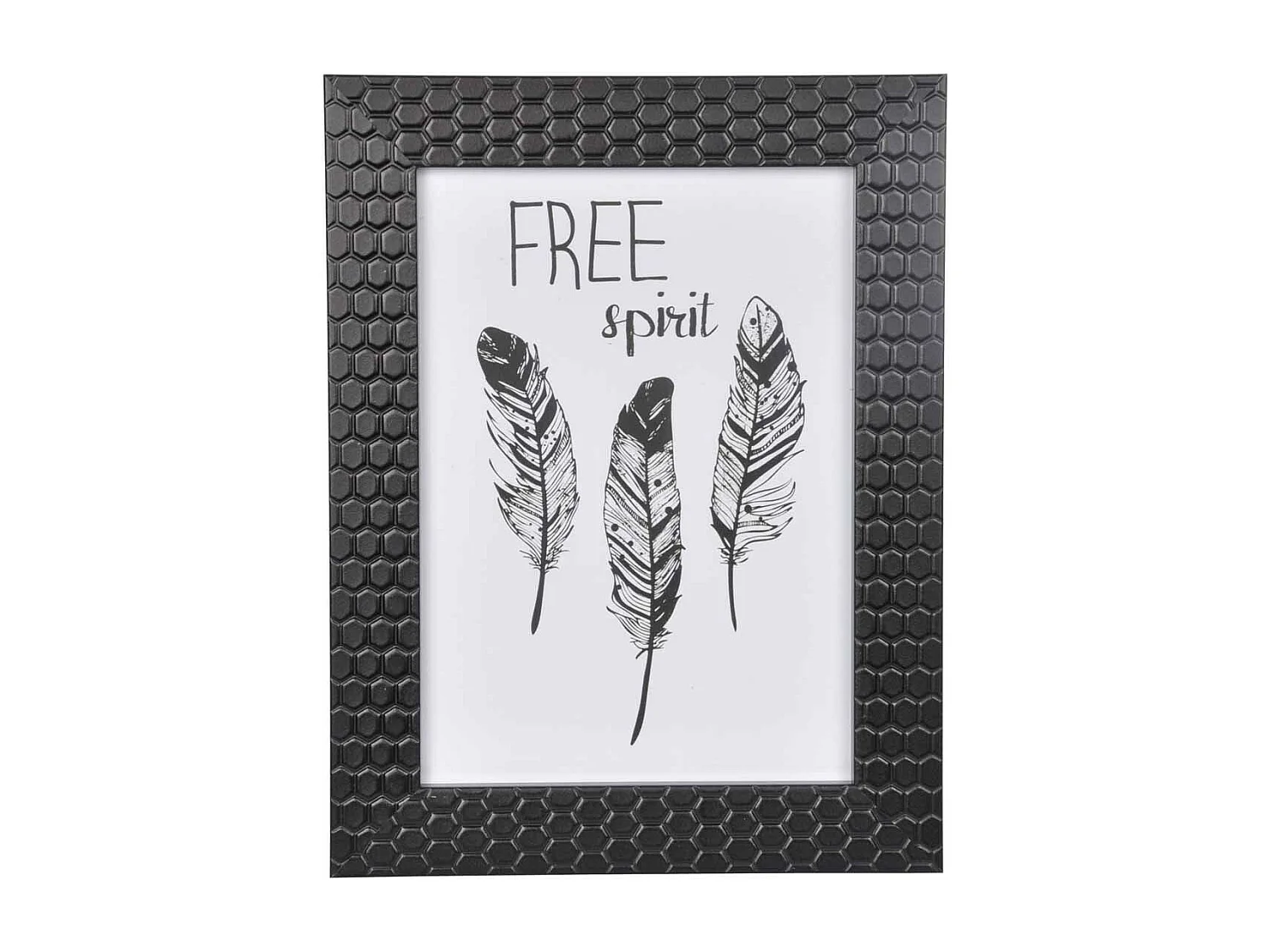 Cadre Photo Déco "Nid d'Abeilles" 24x30cm Noir