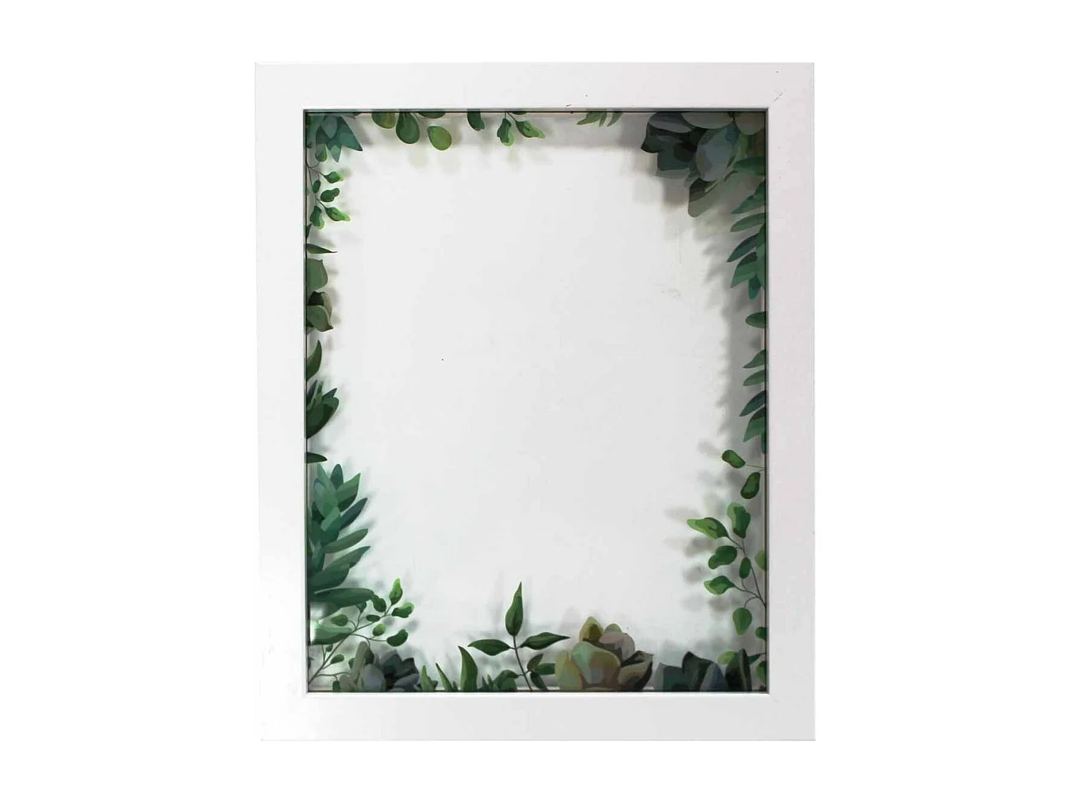 Cadre Photo Déco "Fresh Garden" 23x28cm Blanc