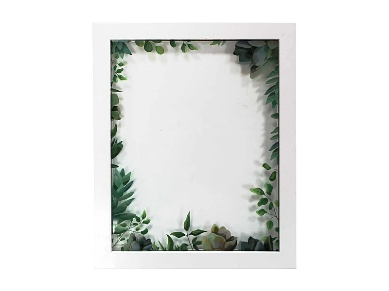 Cadre Photo Déco "Fresh Garden" 23x28cm Blanc