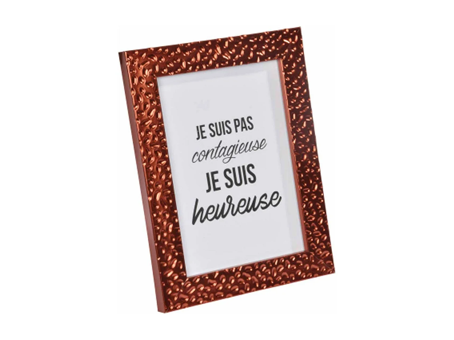 Cadre Photo Déco "Goutte d'Eau" 24x30cm Cuivre