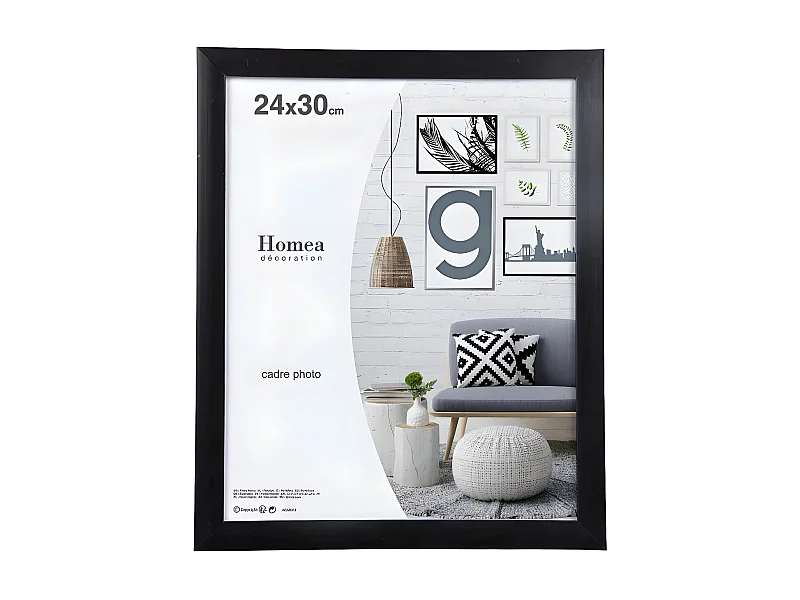 Cadre Photo Déco "Pep's" 24x30cm Noir