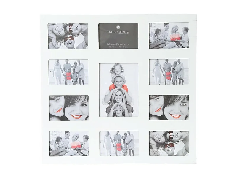 Pêle-Mêle 11 Photos "Méli Mélo" Blanc