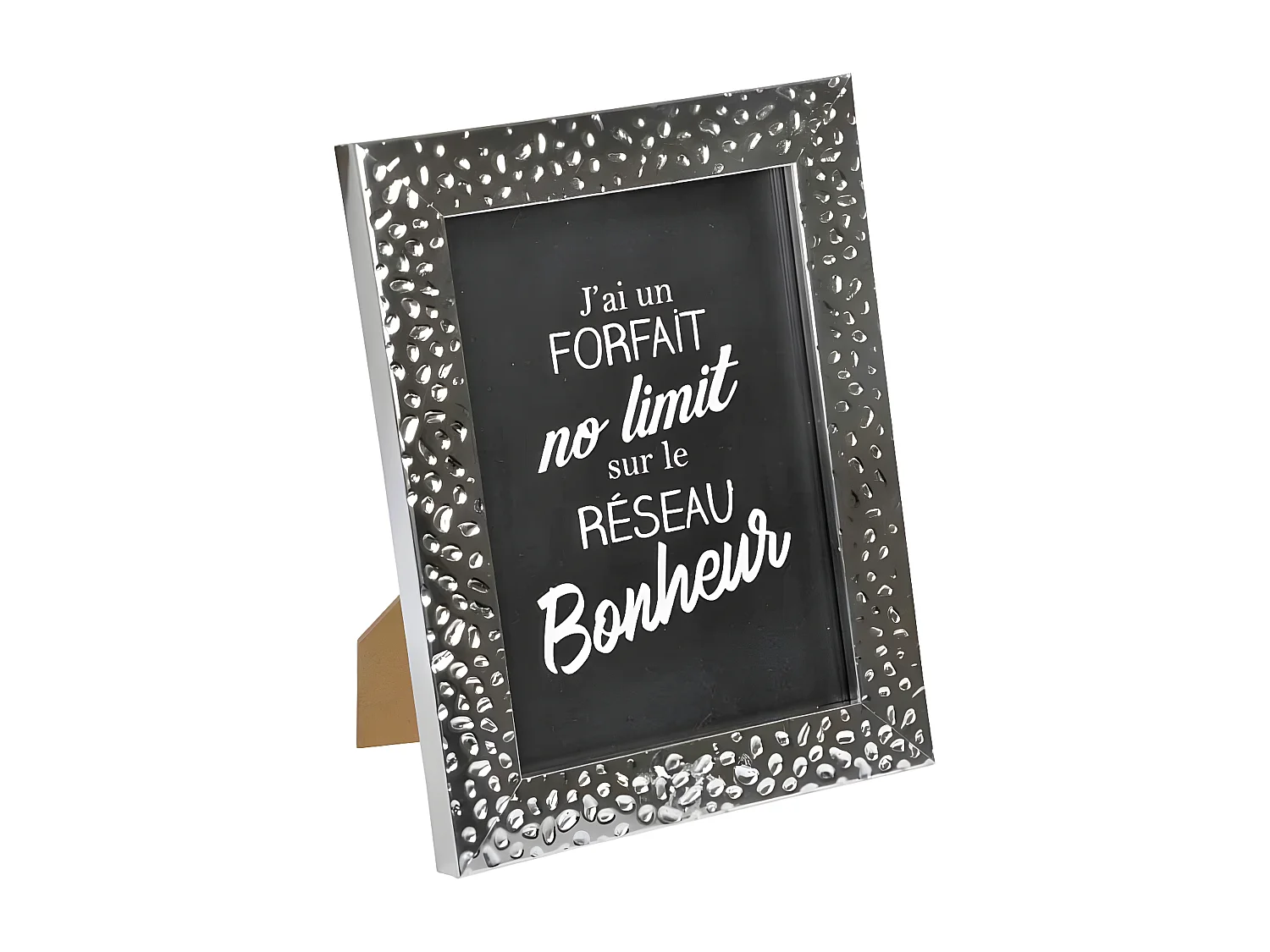 Cadre Photo Déco "Goutte d'Eau" 13x18cm Argent