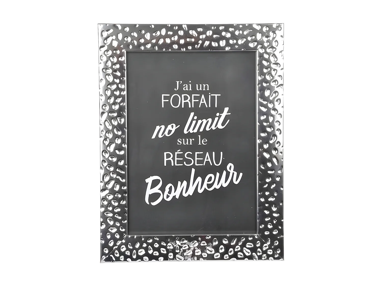 Cadre Photo Déco "Goutte d'Eau" 13x18cm Argent