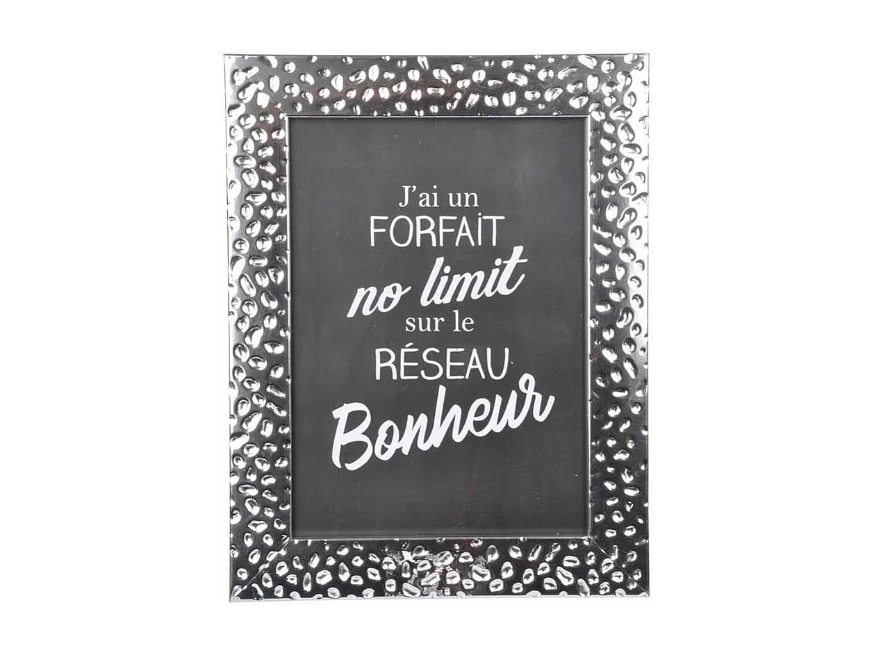 Cadre Photo Déco "Goutte d'Eau" 13x18cm Argent