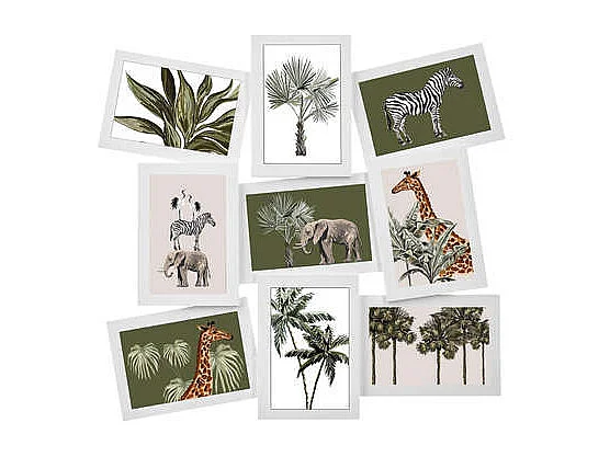 Pêle-Mêle 9 Photos"Incliné" Blanc