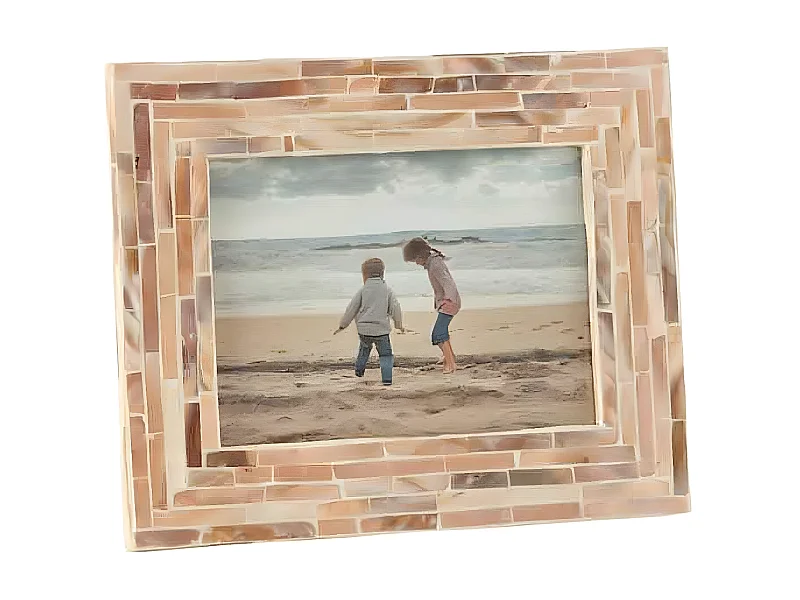 Cadre Photo en Bois Déco "Nuye" 12x17cm Beige