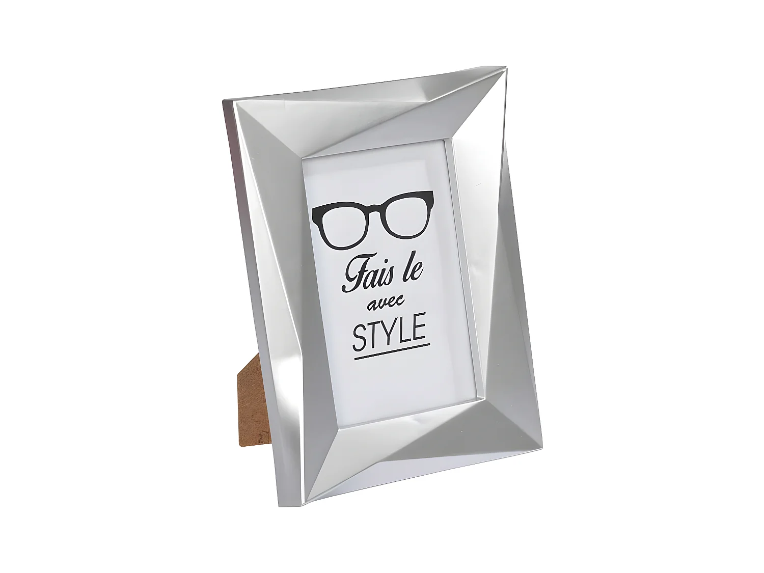 Cadre Photo Déco "Origami Frame" 20x25cm Argent
