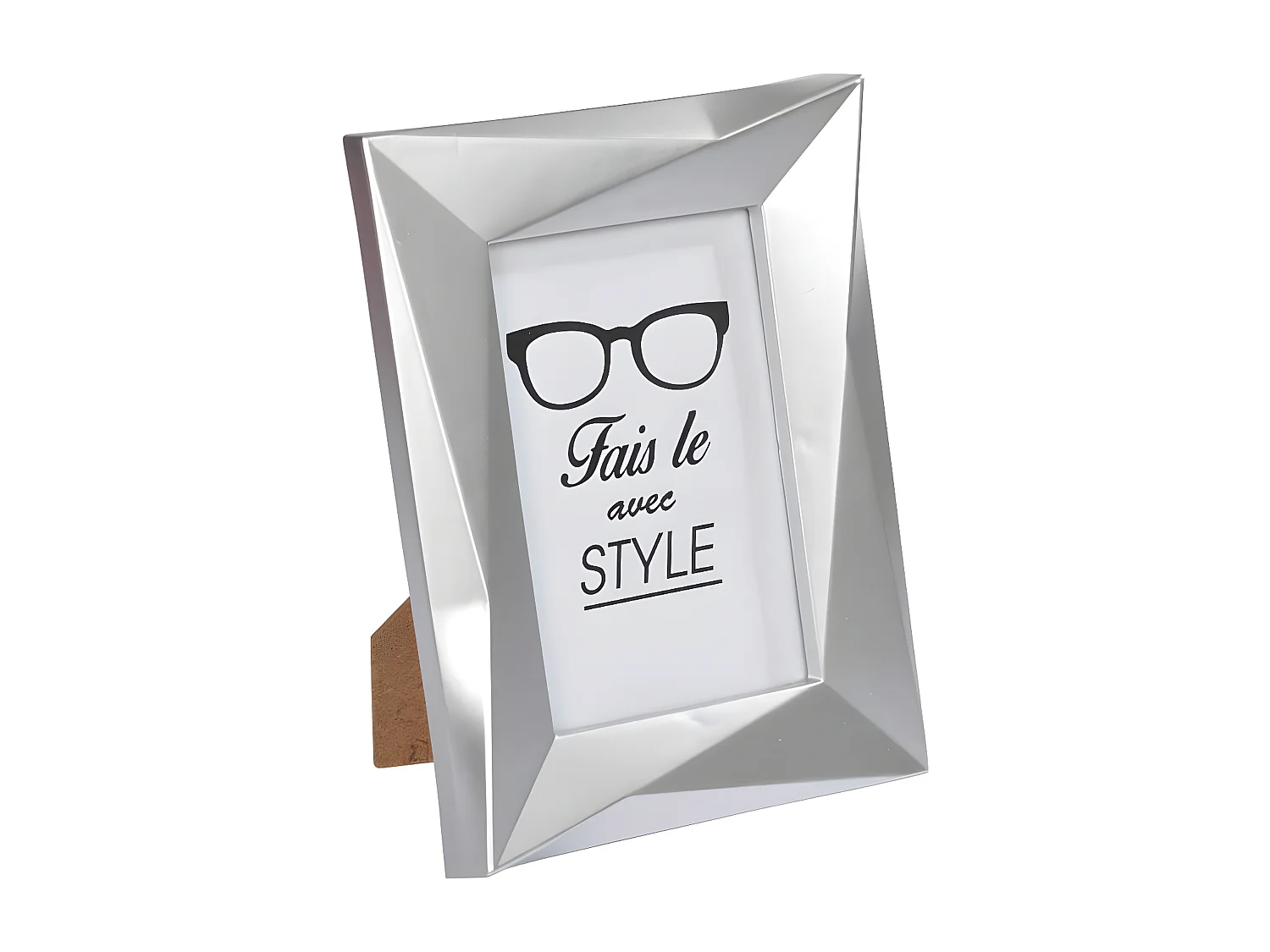 Cadre Photo Déco "Origami Frame" 20x25cm Argent