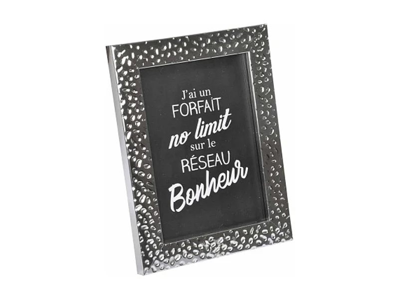 Cadre Photo Déco "Goutte d'Eau" 24x30cm Argent